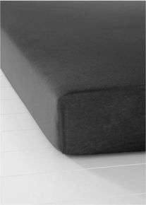 bonprix Cearșaf-husă din jerse, negru, 100/200 cm, 1 bucată