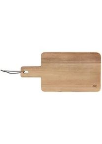 Homeware Profession. Servierbrett , Naturfarben , Holz , Akazie , vollmassiv , 15x2x31 cm , Lfgb , Griff, nachhaltig , Geschirr, Tischkultur & Serviergeschirr, Servierplatten