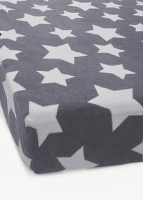 bonprix Gumis lepedő kasm&iacute;r tapint&aacute;s&uacute; fel&uuml;lettel &eacute;s csillagokkal, sz&uuml;rke, 180/200 cm