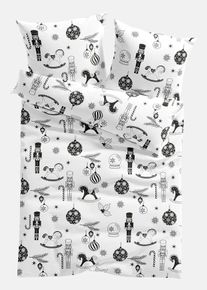 bonprix Ágyneműhuzat diótörőkkel, fehér, 1x 80/80 cm, 1x 135/200 cm