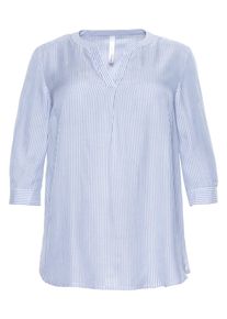 sheego, Damer, Tunika, Lyseblå / Hvid, Størrelse 54