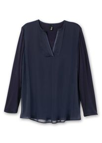 sheego, Damer, Tunika, Natblå, Størrelse 42