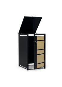 Blumfeldt BinSafe, box na odpadky, 1 odpadkový kôš, 240 l, uzamykateľný, pozinkovaná oceľ odolná voči poveternostným vplyvom