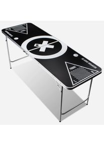 BeerCup Baseliner, beer pong készlet asztallal, audio, fogantyúk, labdatartó, 6 labdácska