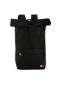 Tommy Jeans, Herren, Rucksack &raquo;TJM ESS DAILY ROLLTOP BACKPACK&laquo;, Unisex, Freizeitrucksack, Rolltop-Rucksack mit Label, schwarz, B/H/T: 28 cm x 44 cm x 