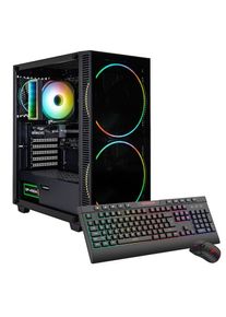 GAMEMAX, Gaming-PC &raquo;Black Hole 7583 Intel Core i5 14400F RTX 5060 32GB DDR4 1TB SSD&laquo; Windows 11, schwarz, WLAN AC, ARGB-Beleuchtung Front, 1x PS/2, 4x