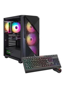 GAMEMAX, Gaming-PC &raquo;Striker 7626 Intel Core i7 14700F RTX 5070 32GB DDR4 1TB SSD&laquo; Windows 11, schwarz, WLAN AC, 1x LAN, 3x Audio, 4x USB 3.2 Gen 1, 1x