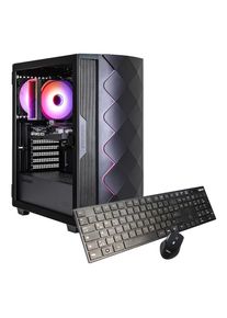 GAMEMAX, Gaming-PC &raquo;Diamond BK 7772 AMD Ryzen 5 5500 RTX 5050 32GB DDR4 1TB SSD&laquo; Windows 11, schwarz, WLAN AC (Wi-Fi 5), 1x PS/2; 2x USB 2.0; 4x USB 