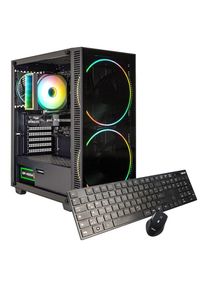 GAMEMAX, Gaming-PC &raquo;Black Hole 7774 AMD Ryzen 5 5500 RTX 5050 32GB DDR4 1TB SSD&laquo; Windows 11, schwarz, WLAN AC (Wi-Fi 5), 1x PS/2; 2x USB 2.0; 4x USB 