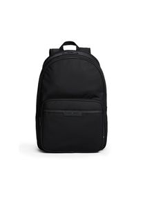 Tommy Hilfiger, Damen, Rucksack &raquo;TH REPREVE BACKPACK&laquo;, Unisex Freizeitrucksack, Businessrucksack mit Logo-Aufn&auml;her, schwarz, B/H/T: 31 cm x 46 cm x 