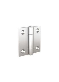 Pinet Pinet Stainless Steel Butt Hinge, Screw Fixing, 50mm x 50mm x 2mm - 52-1-3610