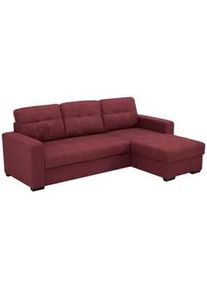 Livetastic Eckschlafsofa , Rot , Textil , 240x160 cm , Made in Eu , Wohnzimmer, Sofas & Couches, Schlafsofas, Sonstige Schlafsofas