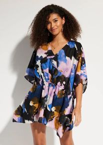 bonprix Prześwitująca tunika plażowa, fioletowy, 52/54