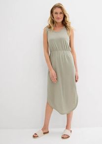 bonprix Sukienka z dżerseju z mieszanki wiskozy, zielony, 36/38