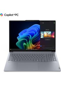 Lenovo ThinkBook 16 Gen 7 (16", 1000 GB, 32 GB, DE, Snapdragon X Plus X1P-42-100), Notebook, Grau