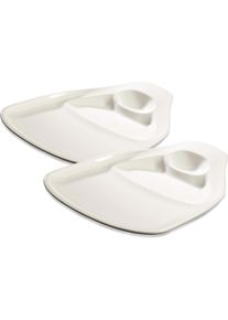 Villeroy & Boch Villeroy & Boch Steakteller L Set 2 Stück BBQ Passion, Teller, Weiss