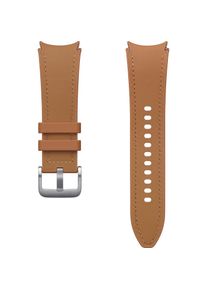 Samsung Hybrid Eco Leather Strap (20 mm, Hybrid Eco Leather), Uhrenarmband, Braun