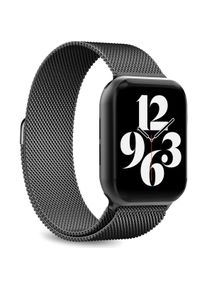 Puro Band (44 mm, Edelstahl), Uhrenarmband, Schwarz