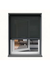 Au&szlig;enrollo / Senkrechtmarkise, schwarz, nach Ma&szlig;