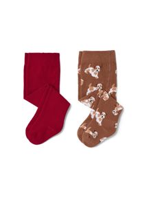 Tchibo - 2 Paar Baby-Strumpfhosen - Unisex - Gr. 86/92 - rot