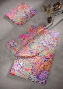 bonprix Covoraș de baie cu spumă memory, roz, Covoraş WC suspendat