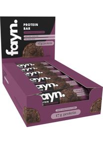 fayn Protein Bar Box, 12 x 55 g Riegel, Triple Chocolate Fudge