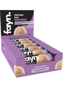 fayn Protein Bar Box, 12 x 55 g Riegel, White Hazelnut Cream