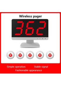 Wireless Desktop Pager Set Customer Service Waiter Table Calling System Guest Call Button for Tea Houses Restaurant Bar Hospital