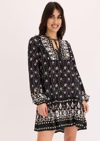 bonprix Sukienka tunikowa, czarny, 50