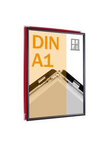 1 Raamkliklijst A1 zwart, aluminium