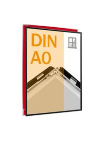 1 Raamkliklijst A0 zwart, aluminium