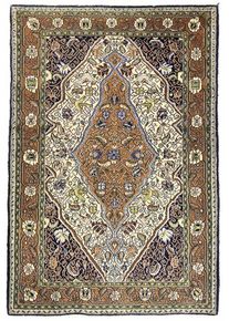 Ghom Tappeto persiano 160 x 110 Beige (Iran) Annodato A Mano