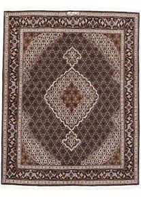 Tabriz Tappeto 150 x 200 Nero (Iran) Annodato A Mano
