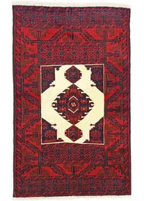 Beluch Tappeto persiano 90x150 Rosso (Iran) Annodato A Mano