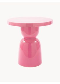 POLSPOTTEN H&aring;ndlavet Rundt Sidebord Bonde Rosa Keramik &Oslash; 40 x H 40 cm