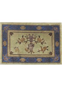Peking Tappeto 60 x 80 Verde (Cina) Annodato A Mano