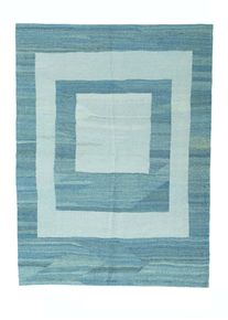 Kelim Koberec 200 x 150 Modrý (Írán) Ručně Tkané