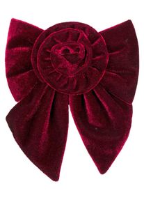 SUI AVA - Rosie Velvet Bow - Bordeaux - Hair clips & barrettes