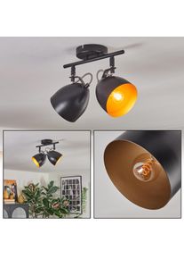 hofstein Bjedstrup Plafondlamp, Plafondspot Zwart, 2-lichts