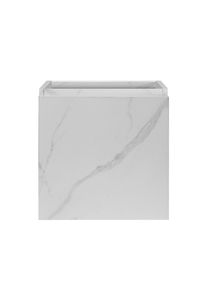 Belvit Waschtischunterschrank 40x50x22,3cm MDF weiße Marmoroptik