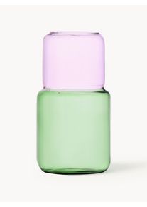 Ichendorf Handgjord Vas Revolve, H 25 cm Transparent, Grön, Ros Glas Ø 13 x H 25 cm