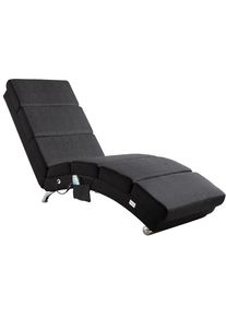 Casaria Relaxliege London Anthrazit mit Massage- & Heizfunktion