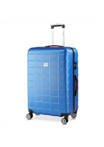 Monzana Mala r&iacute;gida XL com rodas 360o mala de viagem 105L azul ABS
