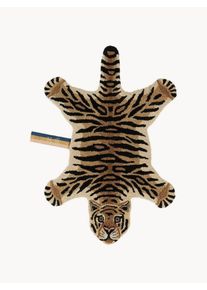 Doing Goods Dywan z wełny Drowsy Tiger Brązowy D 90 x S 65 cm
