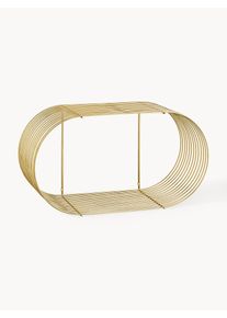 AYTM Półka ścienna z metalu Curve, S 61 cm Złoty Metal S 61 x W 33 cm