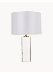 ART-POL Lampa stołowa Alba Transparentny, Beżowy Ø 37 x W 60 cm