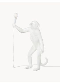 Seletti Lampa stołowa Monkey Biały Tworzywo sztuczne S 46 x W 54 cm