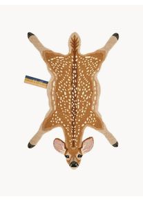 Doing Goods Ręcznie tuftowany dywan z wełny z długim włosiem Francis Fawn Brązowy D 150 x S 90 cm