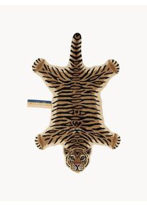 Doing Goods Dywan z wełny Drowsy Tiger Brązowy 150 x 90 cm