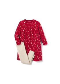 Tchibo - Detská nočná košeľa s legínsami - pre dievčatá - veľ. 98/104 - farba: biela